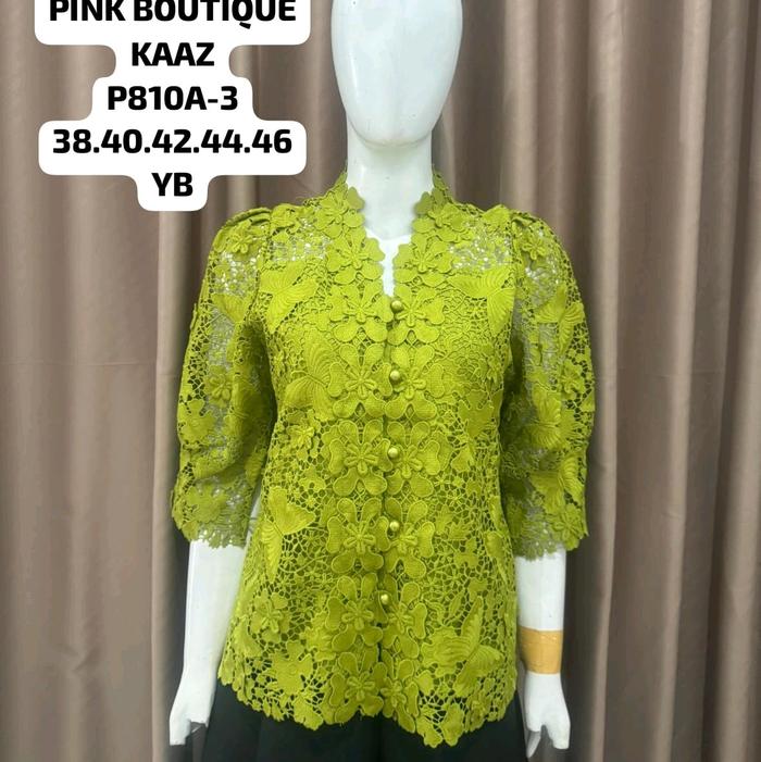 Pink Butik P810-A Blus brokat super terbaru