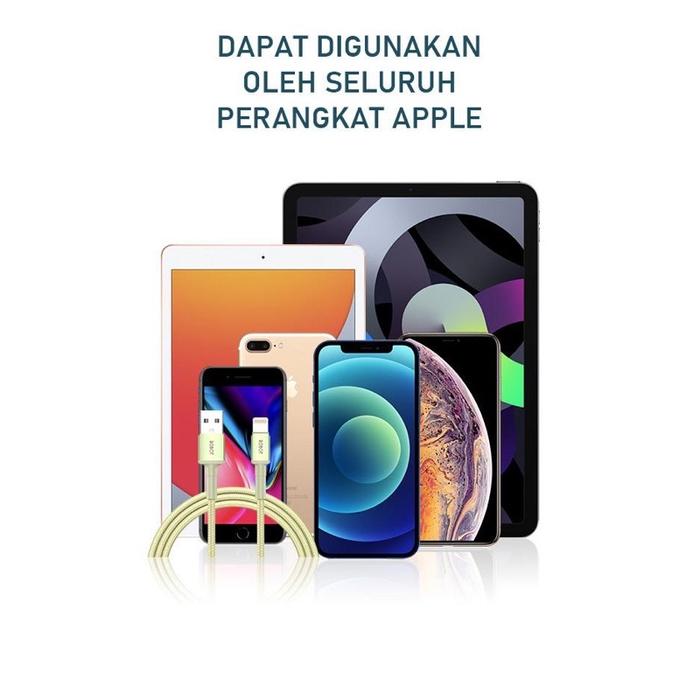 ROBOT Kabel Data RSL100 Data Cable Iphone Lightning 1M Colorful Garansi Original Resmi 1 tahun singl