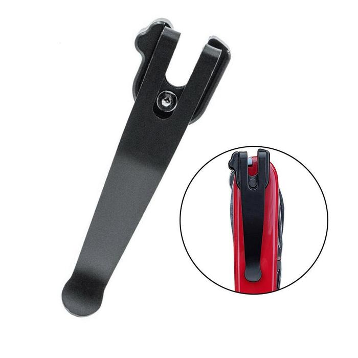 1Pcs Portable Folding Knife Back Clip Steel For Swiss Army Knife 91MM