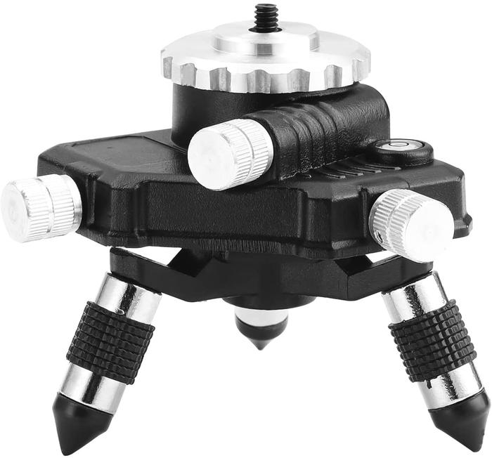 Laser Level Adapter Metal 360-Degree Rotating Base for Laser Level