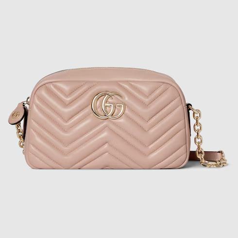 Tas messenger,Tas Premium Wanita,GG Marmont small camera bag,pink
