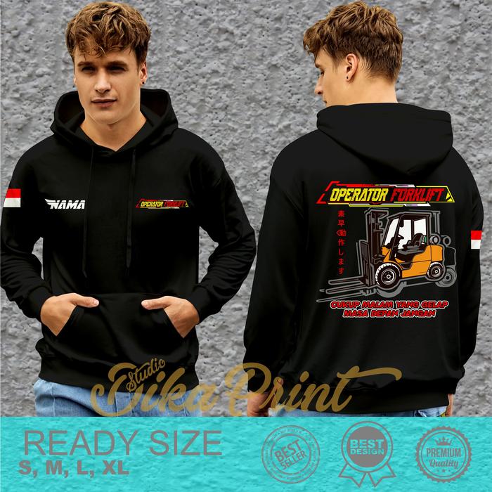 Jaket Hoodie Operator Forklift Indonesia Bahan Nyaman Dan Adem