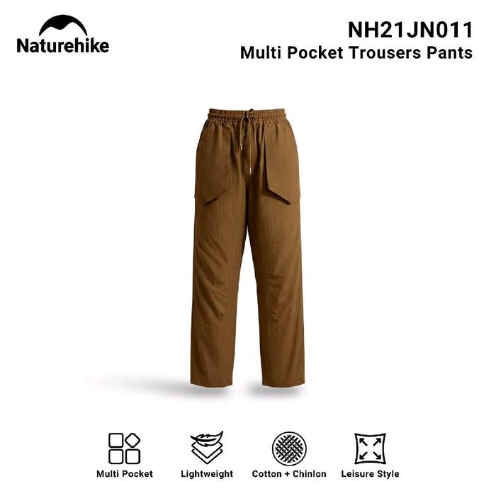 CELANA PANJANG NATUREHIKE NH21JN011 KEEP WARM PANTS ELASTIC TROUSER HEAD MULTI POCKET LONG TROUSERS 