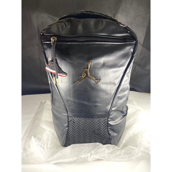 AIR JORDAN RETRO 12 LEATHER BACKPACK / JORDAN BACKPACK / JORDAN BAGPACK / TAS RANSEL JORDAN