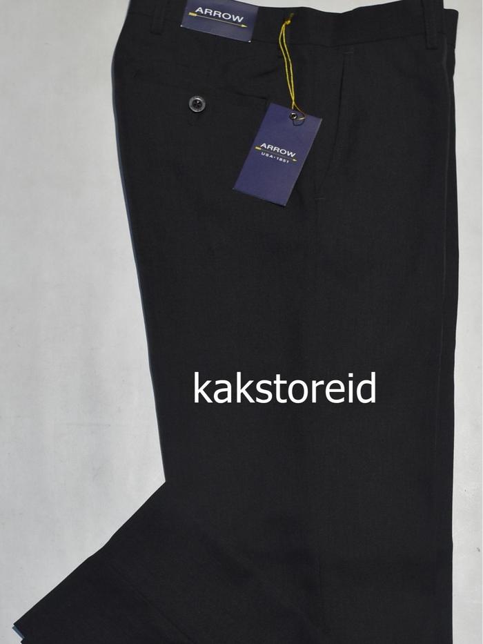Celana Kerja Formal Pria ARROW Hitam ARC 34 #Celana  Panjang Kantor