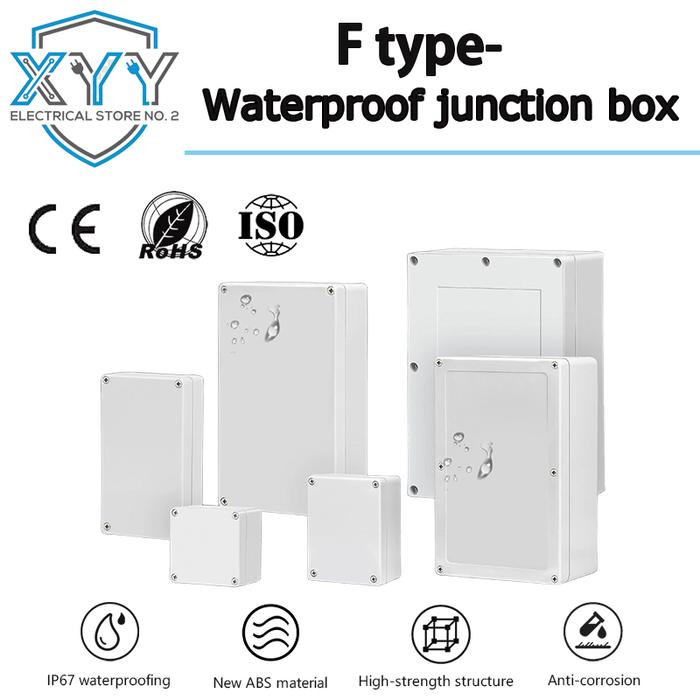 IMPORT F-TYPE ABS NEW MATERIAL IP67 WATERPROOF JUNCTION BOX PLASTIC HOUSING IP67 OUTDOOR ELECTRONIC