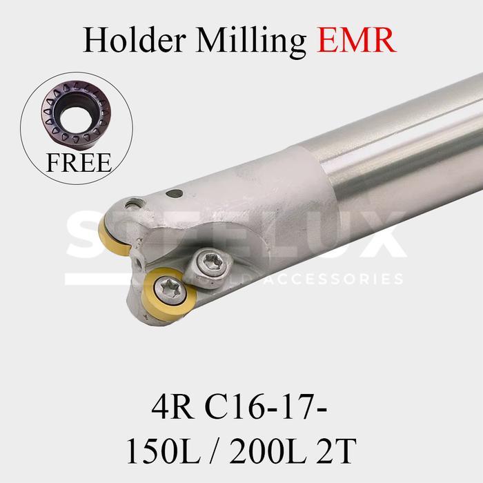 Holder Leo EMR 4R C16-17-150/200 2T Insert RPMT8 Gagang Milling EMR4R RPMT 08 C1617 150L 200L C16-17