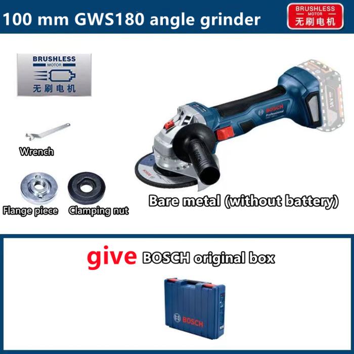 Bosch GWS 180-LI Cordless Brushless Angle Grinder Cutting Polishing