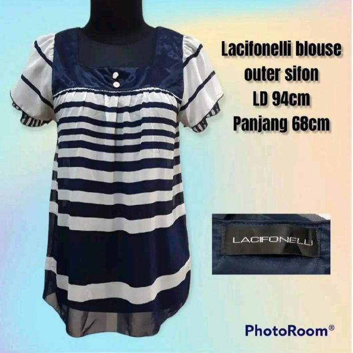 Lacifonelli blouse outer sifon wanita