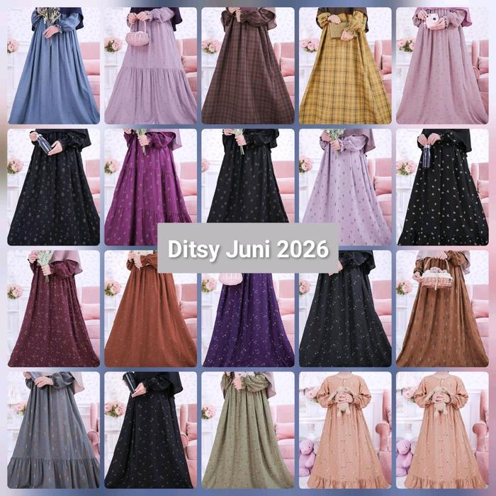 Ditsy Nightgown 2026 Original Ditsy Dress Wanita | Ditsy Juni 2026 terbaru