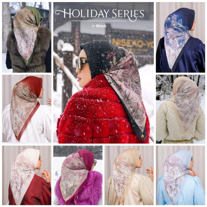 Buttonscarves HOLIDAY SERIES voal square NEW