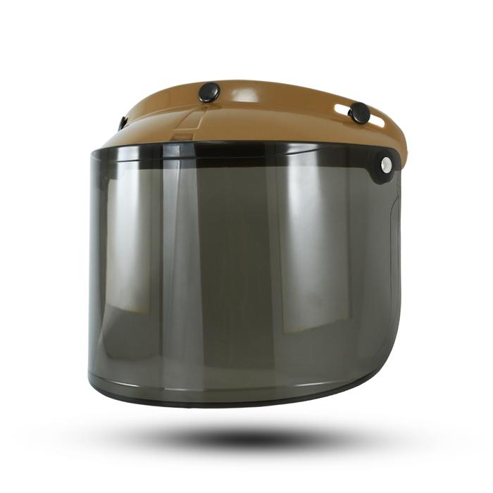 Kaca Helm Bogo Universal Pet warna Pink Coklat Kaca Datar Hitam Bening