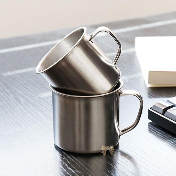 Cangkir Stainless 7 8 9 cm Gelas Besi Mini Mug Jadul Tumbler Cup Kecil