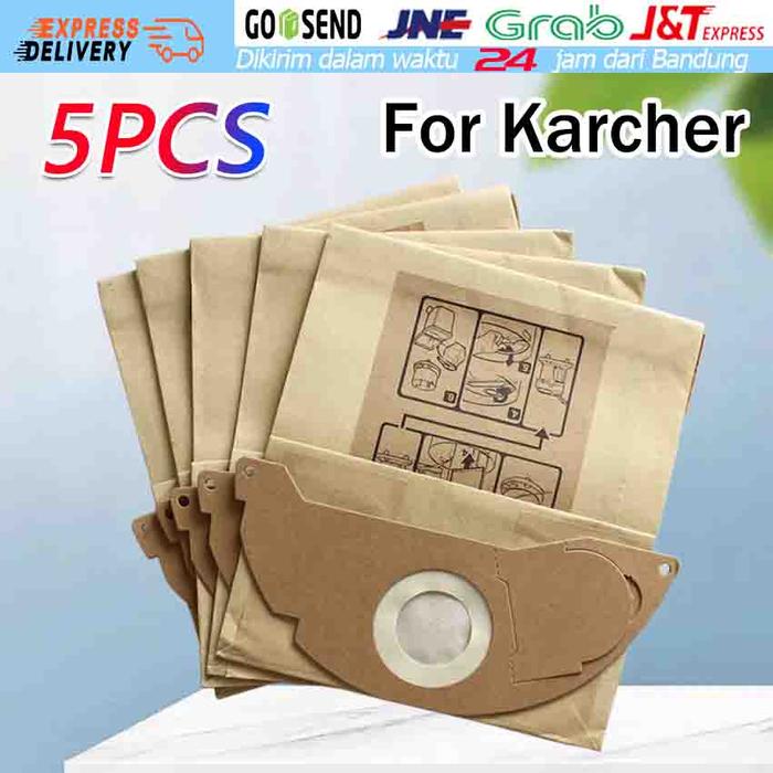 5PCS Karcher Paper Filter Bag Kantong Debu untuk Karcher