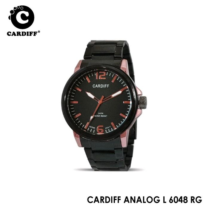 Jam Tangan Cardiff 6048 Pria Bisa Cod Jam Analog Anti Air Elegan Mewah Watches