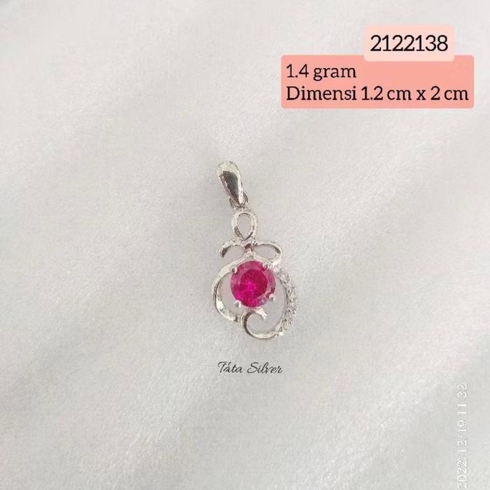 Liontin Anggur Merah Perak Lapis Emas (925 Sterling Silver Gold Plated) 2122138