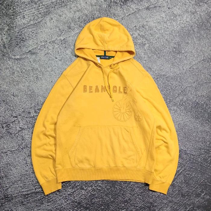 jaket Hoodie BEAN POLE kuning logo bordir jaket casual murah size L