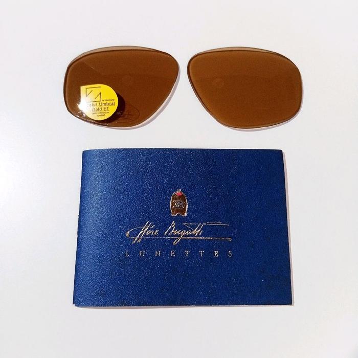 Vintage Zeiss Umbral Gold ET Replacement Lenses for Ettore Bugatti EB 504 Sunglasses