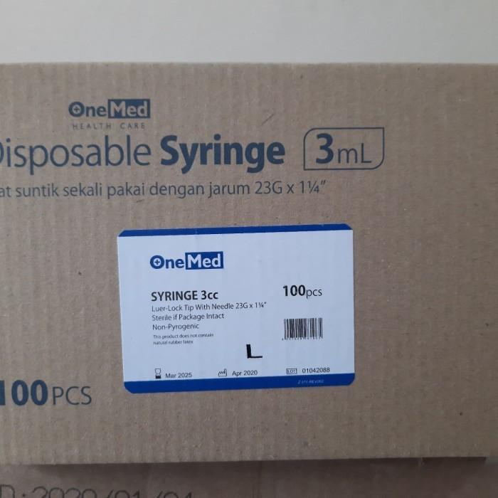 Spuit 3cc Onemed / Syringe 3 cc / Jarum Suntikan One Med / Spuite 3ml