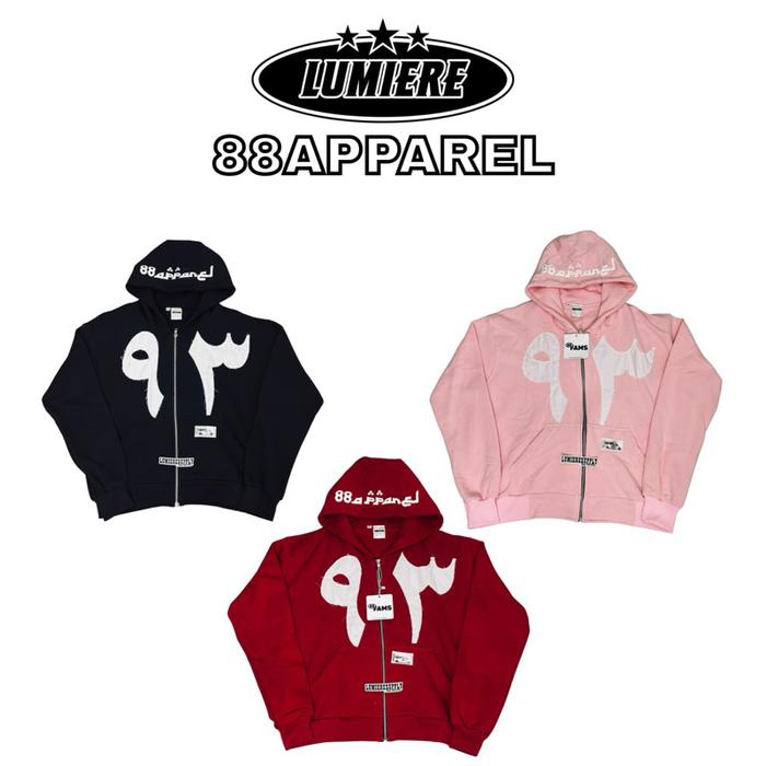 ZIP HOODIE BOXY 88APPAREL