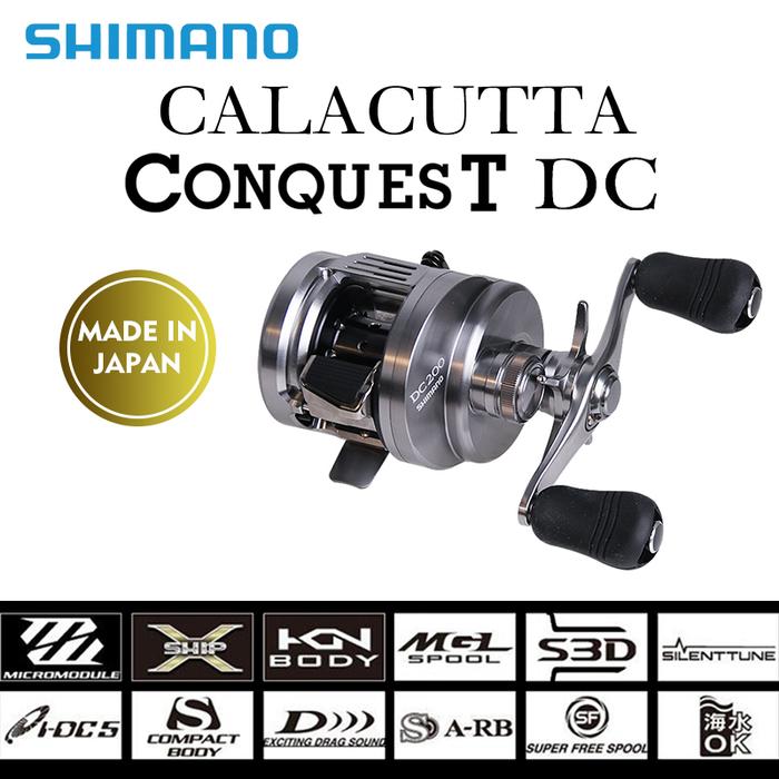 Original SHIMANO CALCUTTA CONQUEST DC Baitcasting Fishing Reels Cast