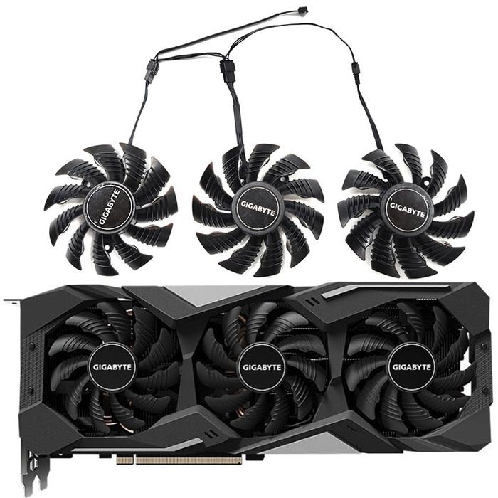 NEW 1LOT 78MM T128010SU PLD08010S12HH RX 5700 GPU Fan,For GIGABYTE RX 5700 5700XT 5600XT 5500XT GAMI