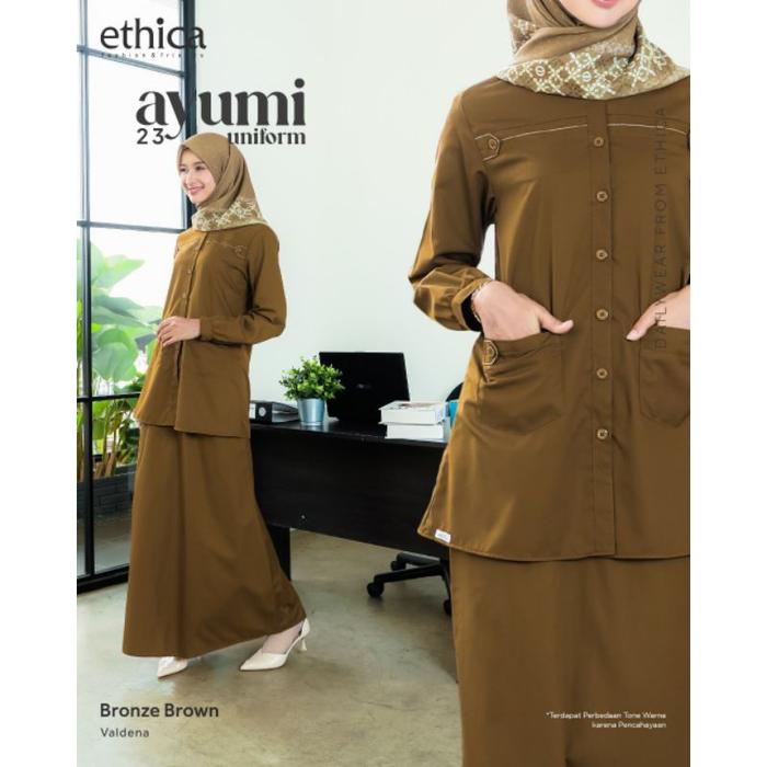 New!!! Ethica Dress Uniform 23 / Kahfi Uniform 01 / Baju Asn Gamis Asn / Baju Guru / Gamis Ethica Te