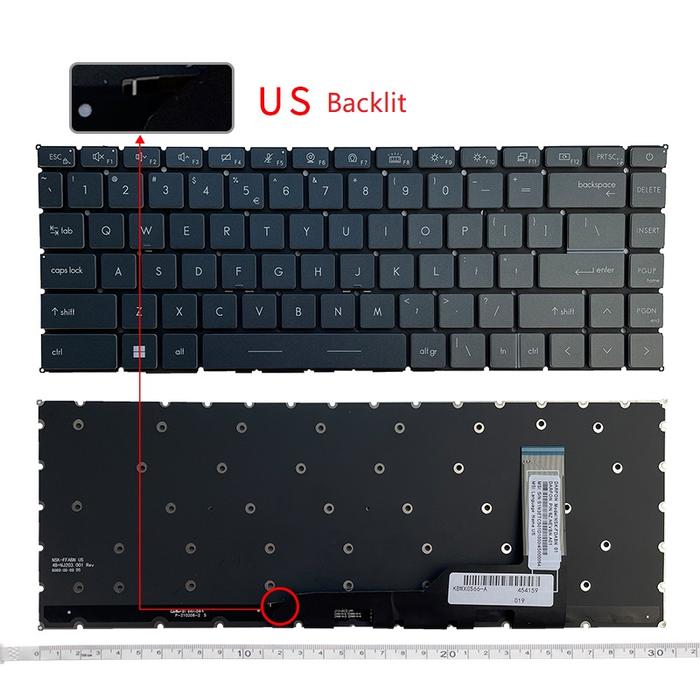 New US Keyboard Backlit untuk MSI Modern 14 15 MS-14D2 MS-14D1