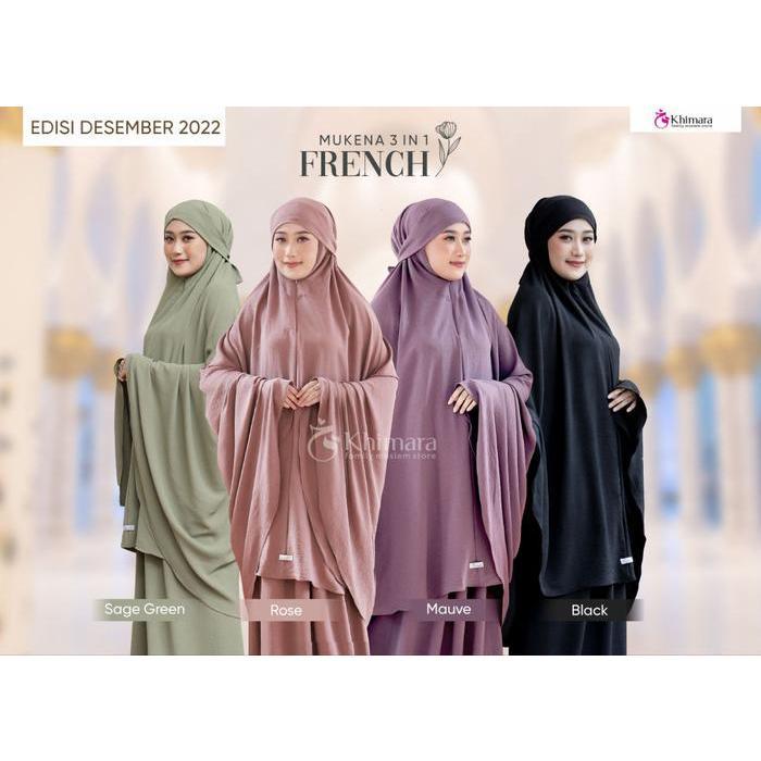 FALOVA Mukena Dewasa French 3 in 1