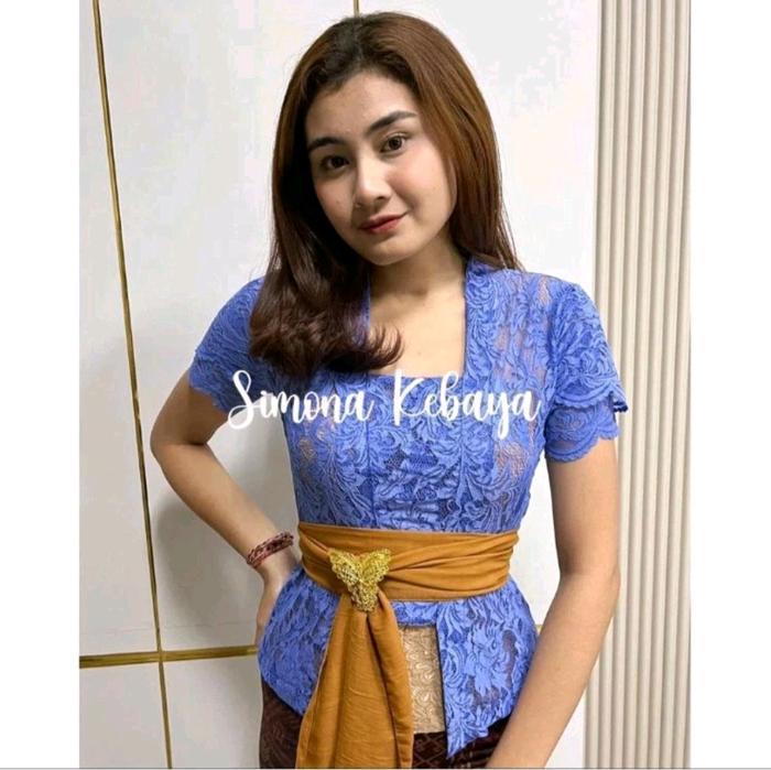 Sofia Pendek (Katalog 2) - Set 100Rb Kebaya Sofia Pendek Strait Melar Lengan Kupu - Setelan Kondanga