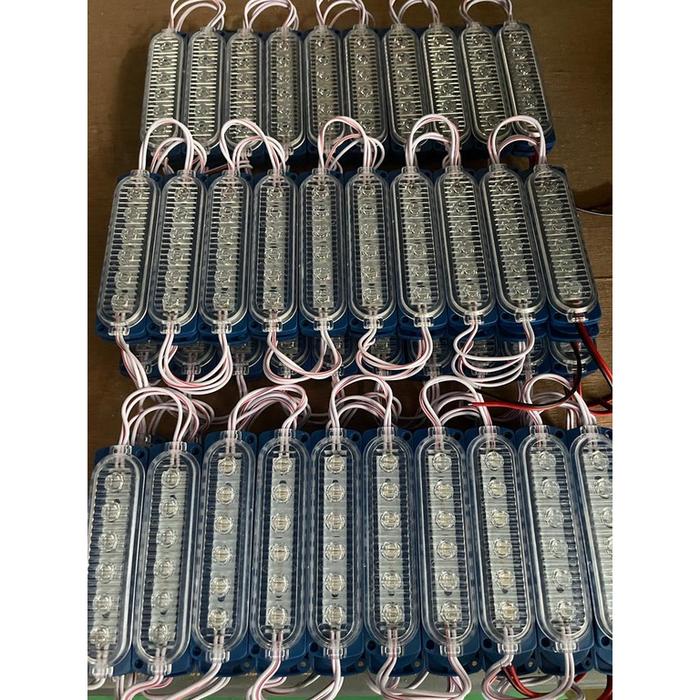 Ready Stok Modul Lampu Ultrasonic Led 6 Mata 6W 12V 24V Supersonic Motor Mobil Store.Id
