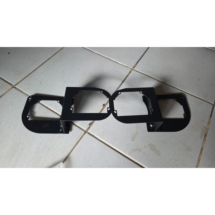 Bracket Breket Double BILED Projector 3 INCH/ 2.5 INCH Kijang Innova Reborn G CNC Cutting Tebal 2mm 
