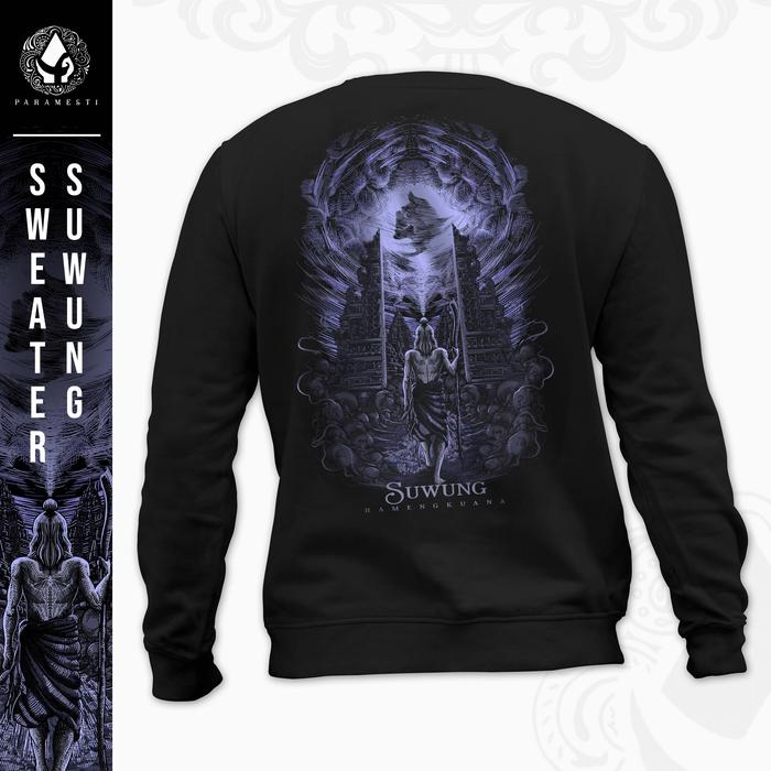 Paramesti Sweater Jawa Suwung Hamengkuana Budaya Wayang Pria Distro Cewek Cowok Manual Plastisol Bab