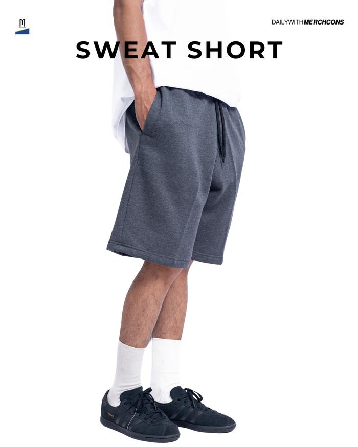 Merchcons Sweatshort - Darkgray | Celana pendek polos