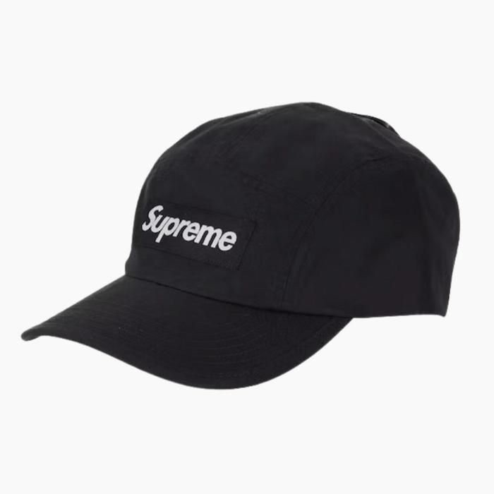 SUPREME x VENTILE S Logo 6 Panel Camp Cap Black