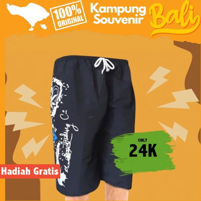 Celana Pendek Khas Bali - Oleh Oleh Bali - Pure 59Cm / Celana Surfing Distro /Celana Pantai Kolor Re