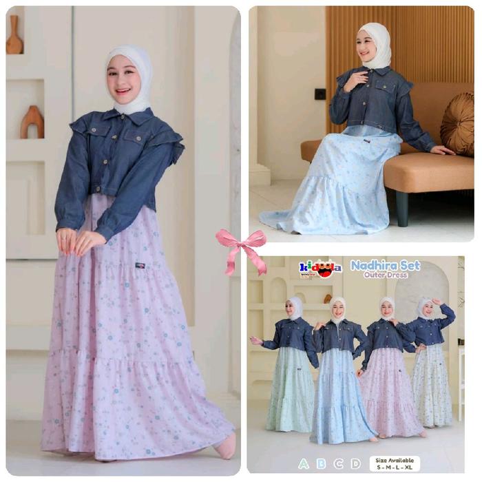 [7-16 th] GAMIS SET OUTER ROMPI LEPAS NADHIRA KIDOOLA VEST NAOMI SHAFIYAH DAHLIA ANAK CEWEK REMAJA T
