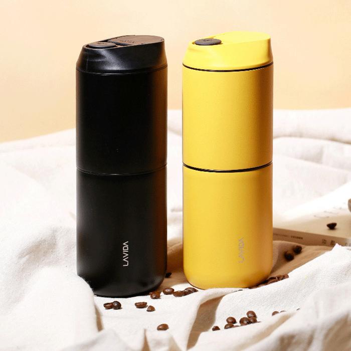 Mesin Kopi Elektrik Mini Pembuat Kopi Genggam Manual Espresso Luar