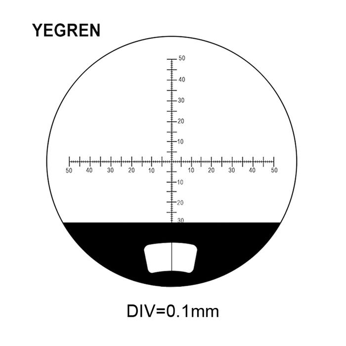 Telescope Eyepiece Micrometer Reticle Scale Diameter 22mm for