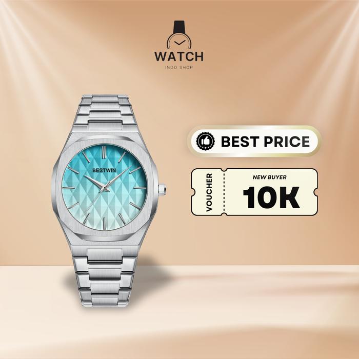 BESTWIN 758 Jam Tangan Quartz Pria Fashion Bisnis Water Resist Colorful Jam Tangan Murah Original Wa