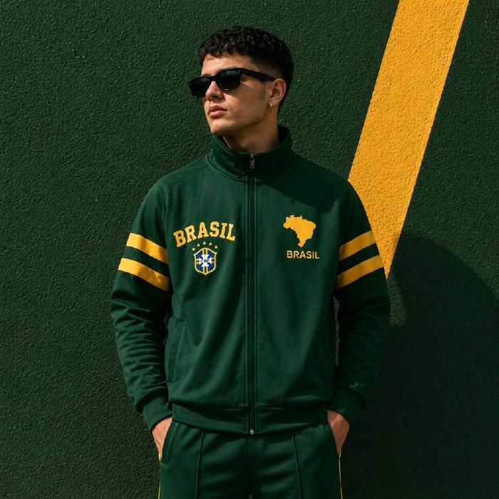 Jaketin Aja ( S - XXXXXL 6XL ) ZIP Up Tracktop Bomber Big Size ARGENTINA BRASIL SWISS JEPANG CLUB SO