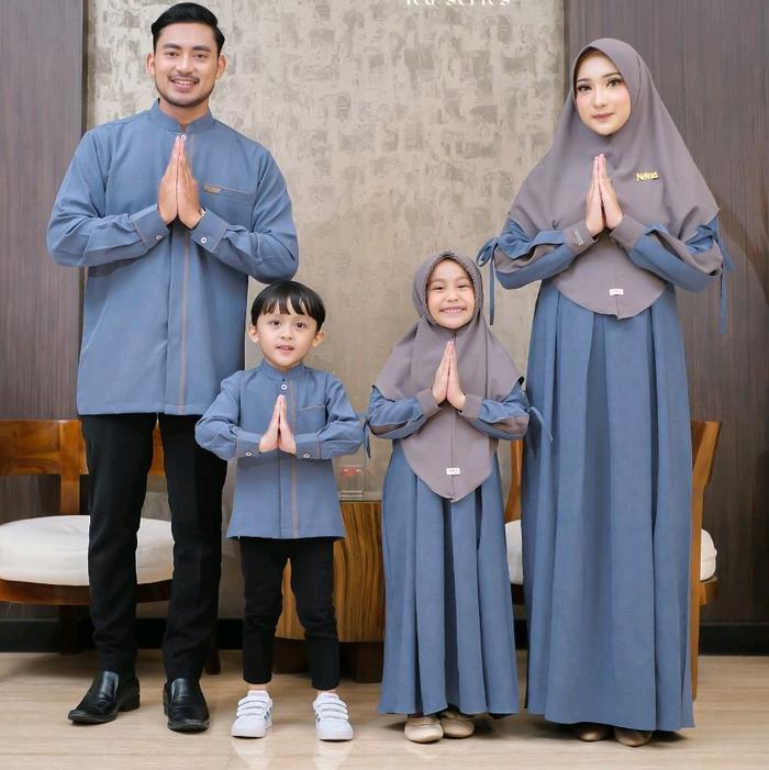 Dilovable.id | SARIMBIT ALI ALISHBA SARIMBIT POLOS GAMIS DEWASA SARIMBIT KELUARGA BAJU LEBARAN BY. N