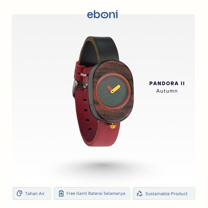 Jam Tangan Kayu Lokal Eboni Watch II - Autumn