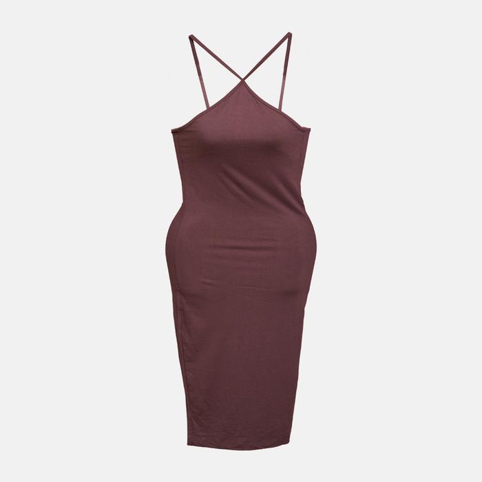 [Halofashion] Jihyo Y Bodycon Dress Halter Casual Dress Midi Dress Elegant Dress Korean Fashion