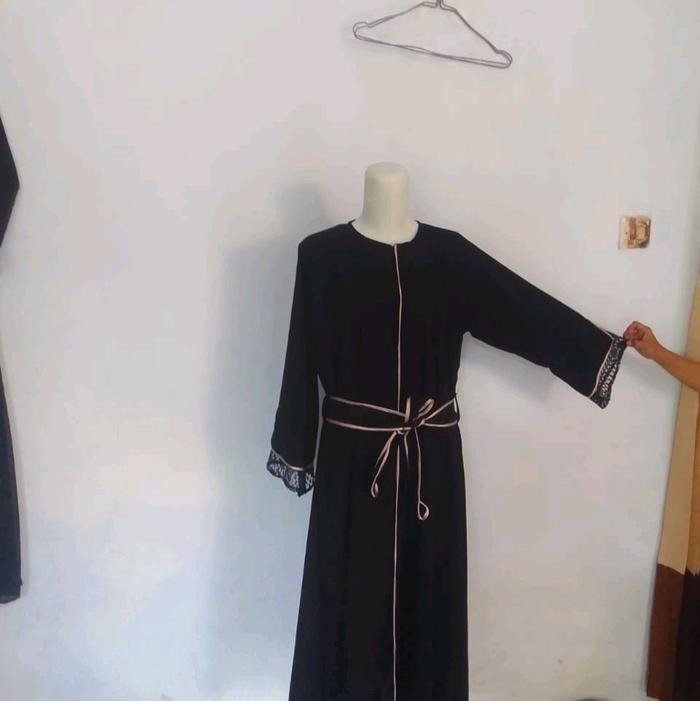 abaya gamis syar'i Wanita Dewasa Remaja Hitam