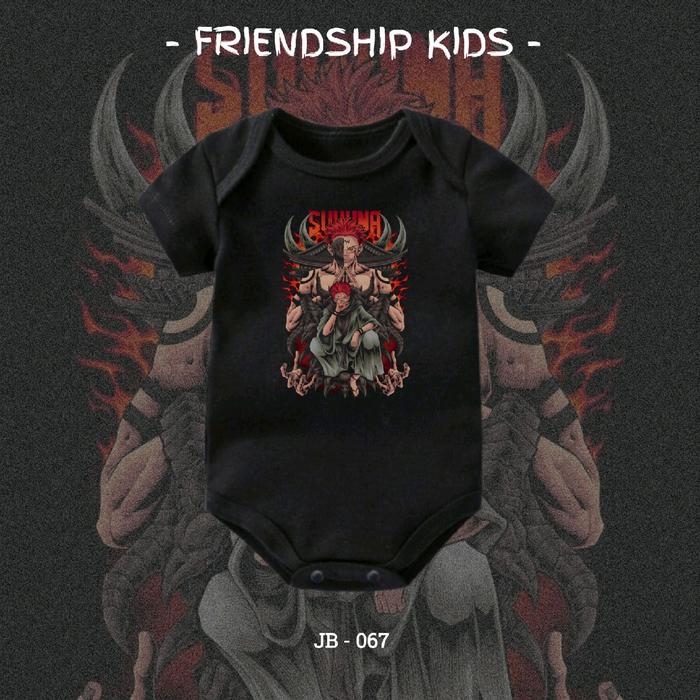 JUMPER PENDEK BAYI (SNI) 0 - 12 BULAN JUMPSUIT BABY ANIME JUJUTSU KAISEN