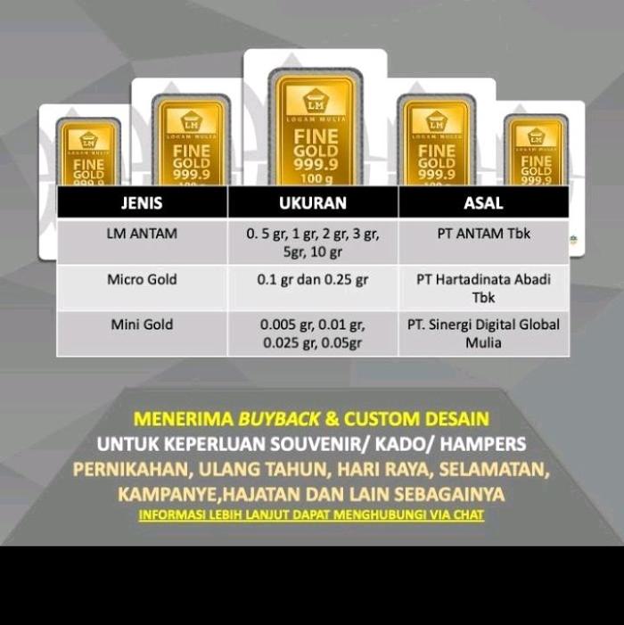 Emas Antam Asli 0.25Gram  0,25Gram Gift kado ulangtahun Hadiah 0,01gram Original