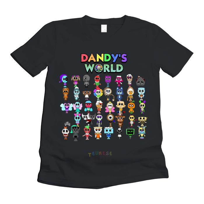 (FREE NAMA) Baju kaos atasan anak motif karakter DANDY'S WORLD NEW TOON YATTA bahan katun premium