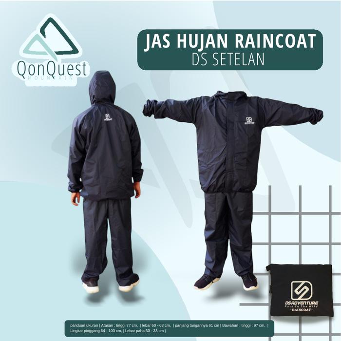 Jas hujan Outdoor  Raincoat Setelan DS Adventure / jas hujan raincoat / raincoat outdoor / jas hujan