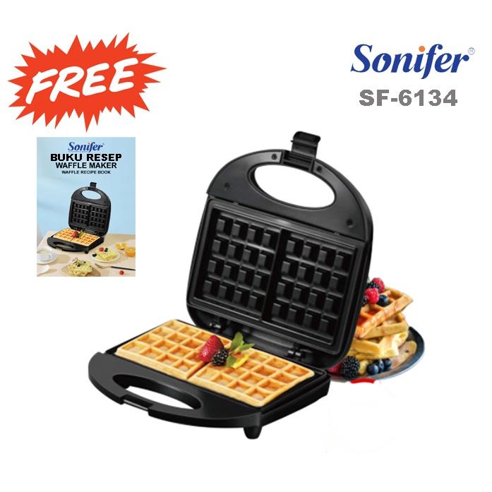 SONIFER New Waffle Maker Croffle Maker Alat Pembuat Croffle Waffle Electric SF-6134 (+) FREE BUKU RE